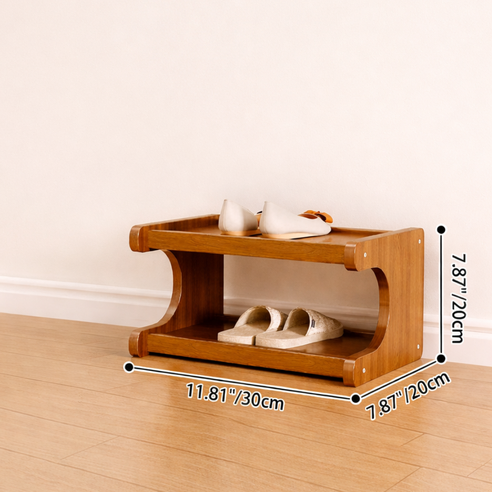 Scandinavian Bamboo Shoe Organizer - 2 to 6 Tier Storage | Ridorn-Shoe Storage-Ridorn