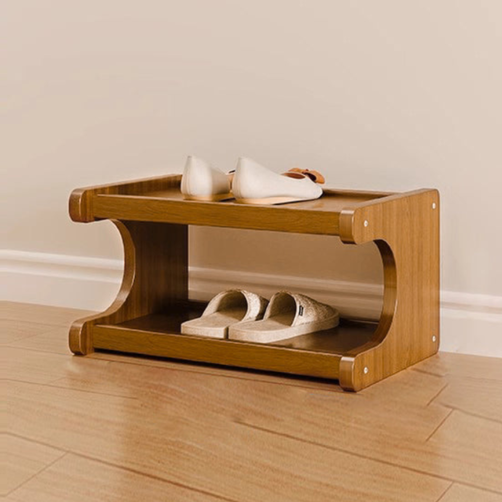 Scandinavian Bamboo Shoe Organizer - 2 to 6 Tier Storage | Ridorn-Shoe Storage-Ridorn