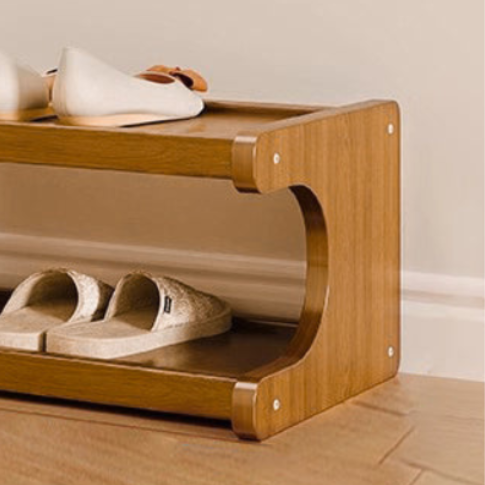 Scandinavian Bamboo Shoe Organizer - 2 to 6 Tier Storage | Ridorn-Shoe Storage-Ridorn
