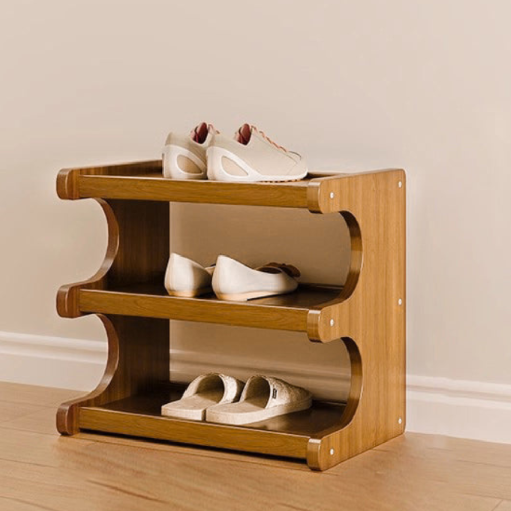 Scandinavian Bamboo Shoe Organizer - 2 to 6 Tier Storage | Ridorn-Shoe Storage-Ridorn