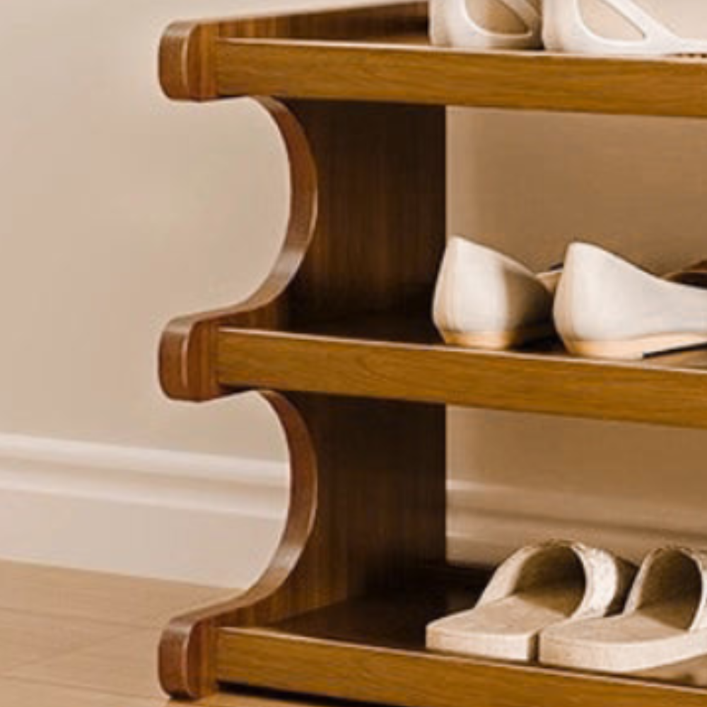 Scandinavian Bamboo Shoe Organizer - 2 to 6 Tier Storage | Ridorn-Shoe Storage-Ridorn
